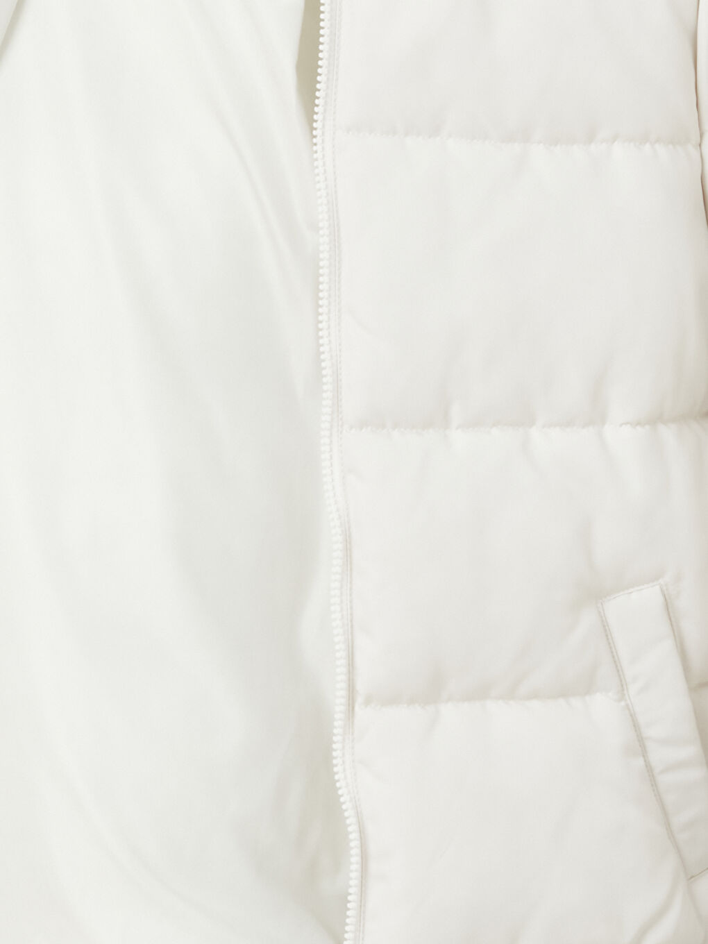 Women's Hooded Plain Puffer Coat-7