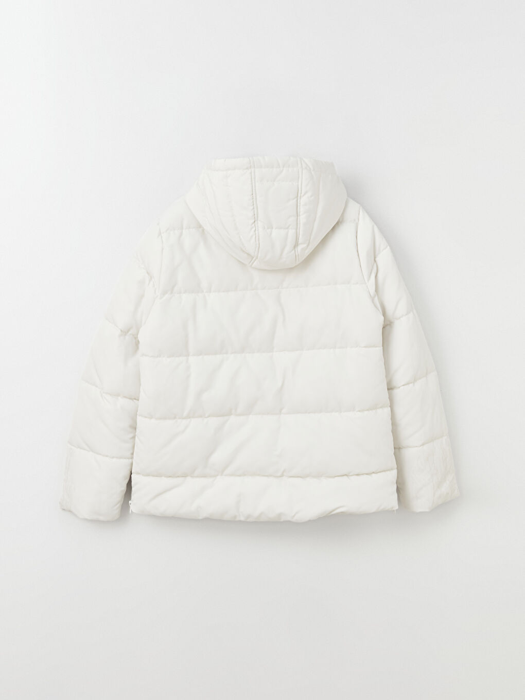 Women's Hooded Plain Puffer Coat-8