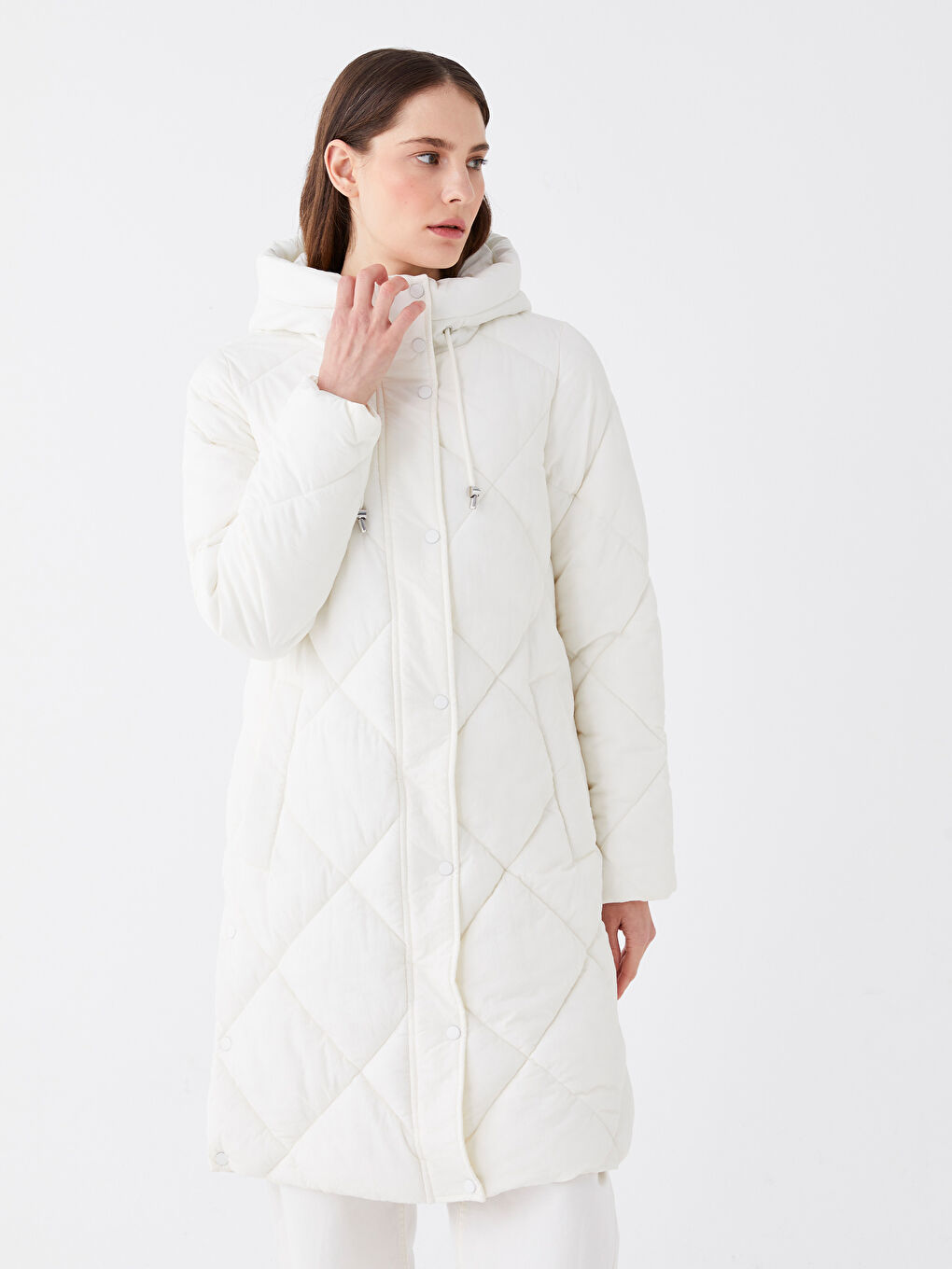 Hooded Quilted Women's Puffer Coat