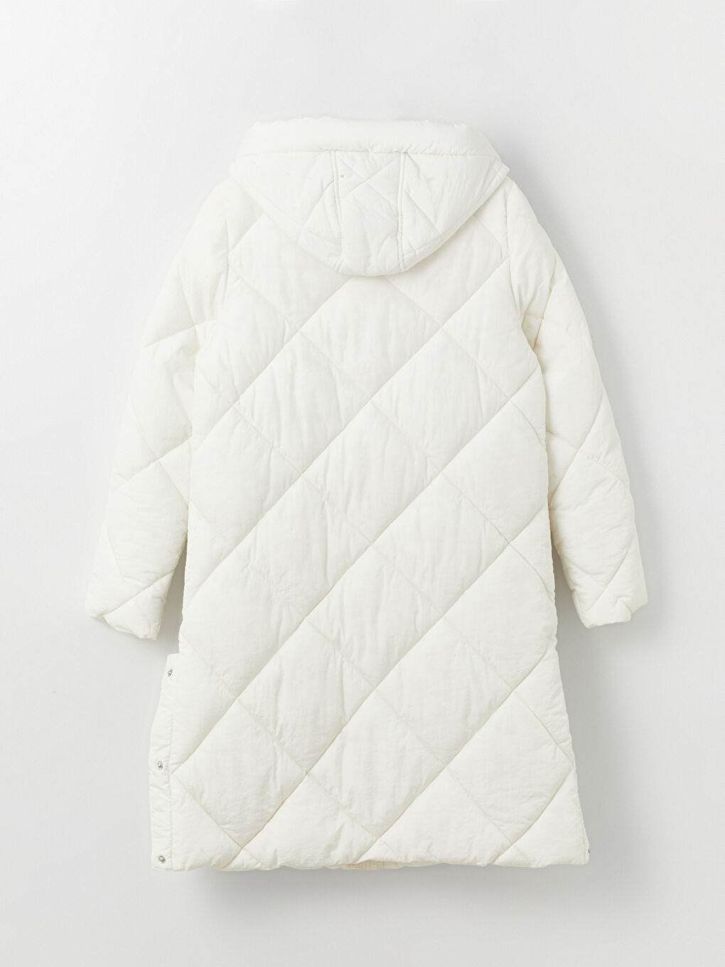 Hooded Quilted Women's Puffer Coat-7
