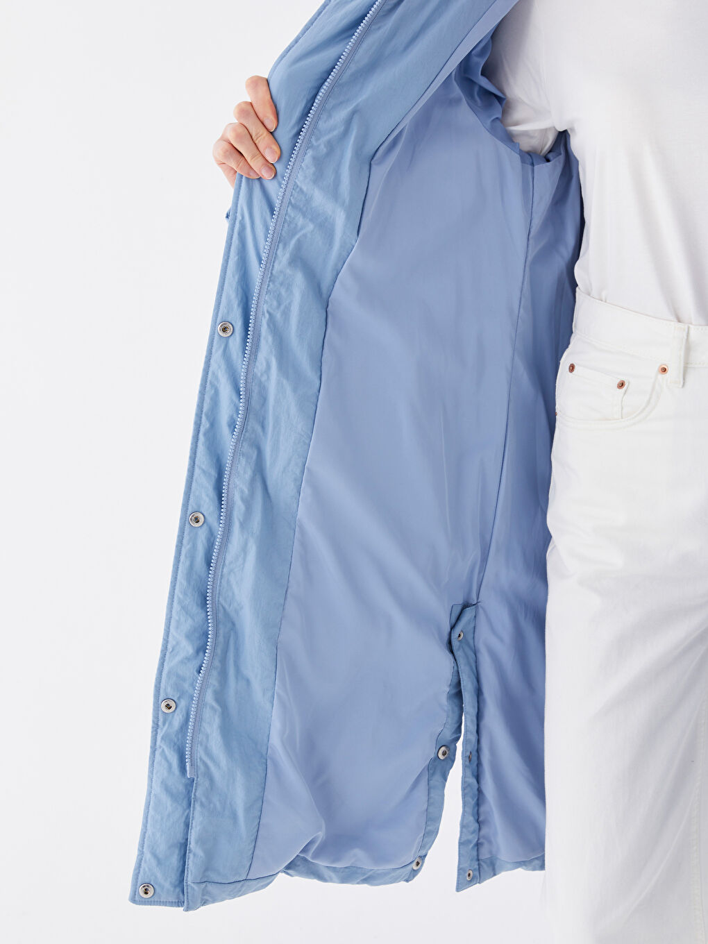 Hooded Quilted Women's Puffer Coat-3