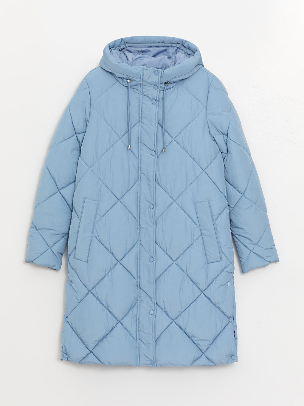 Hooded Quilted Women's Puffer Coat-6