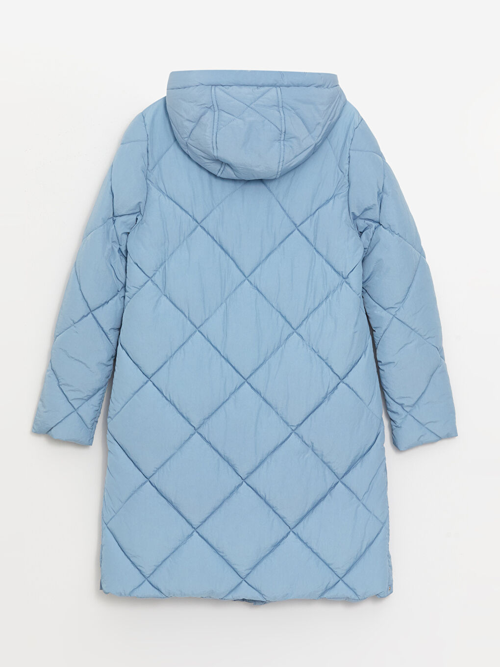 Hooded Quilted Women's Puffer Coat-7