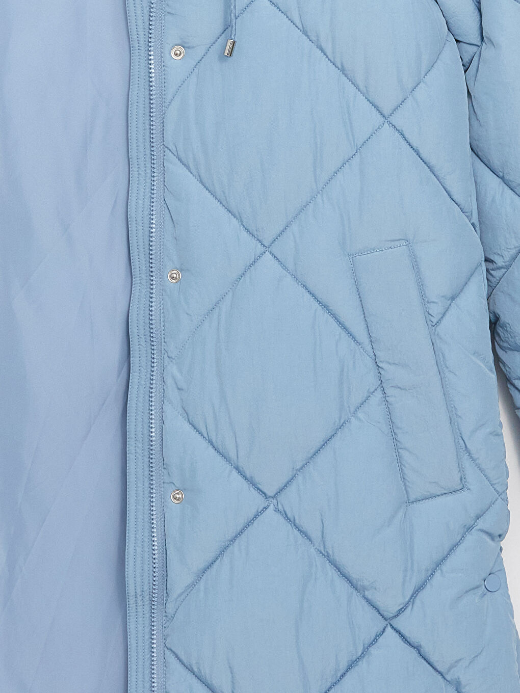 Hooded Quilted Women's Puffer Coat-8