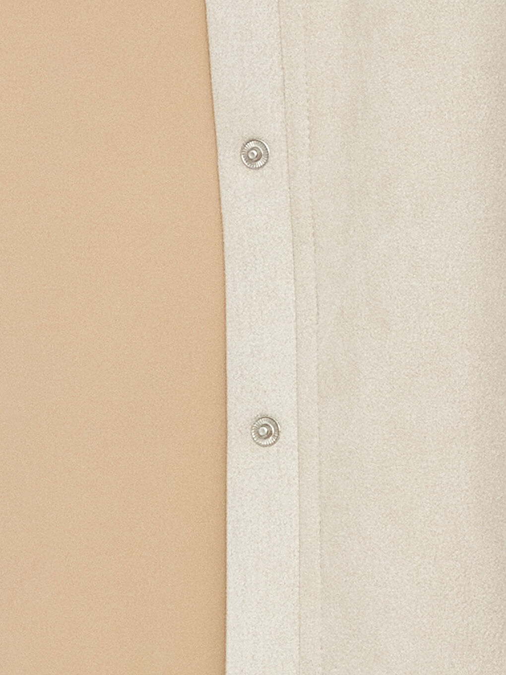 Gri Düz Uzun Kollu Oversize Süet Kadın Gömlek Ceket-8