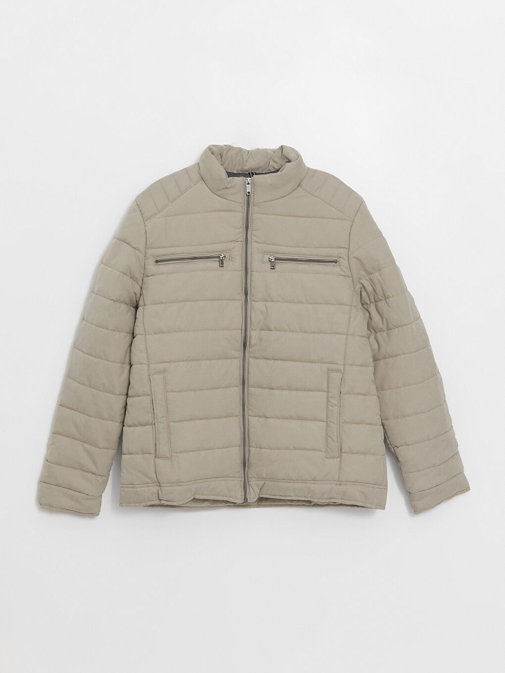 Standard Fit Funnel Neck Men's Puffer Coat-6