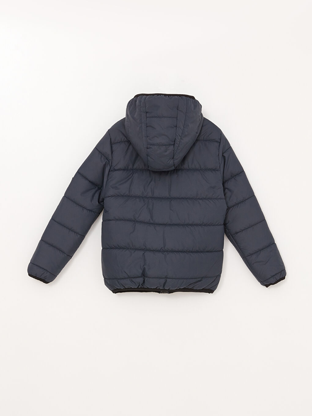 Lacivert Kapüşonlu Basic Erkek Çocuk Şişme Mont-1