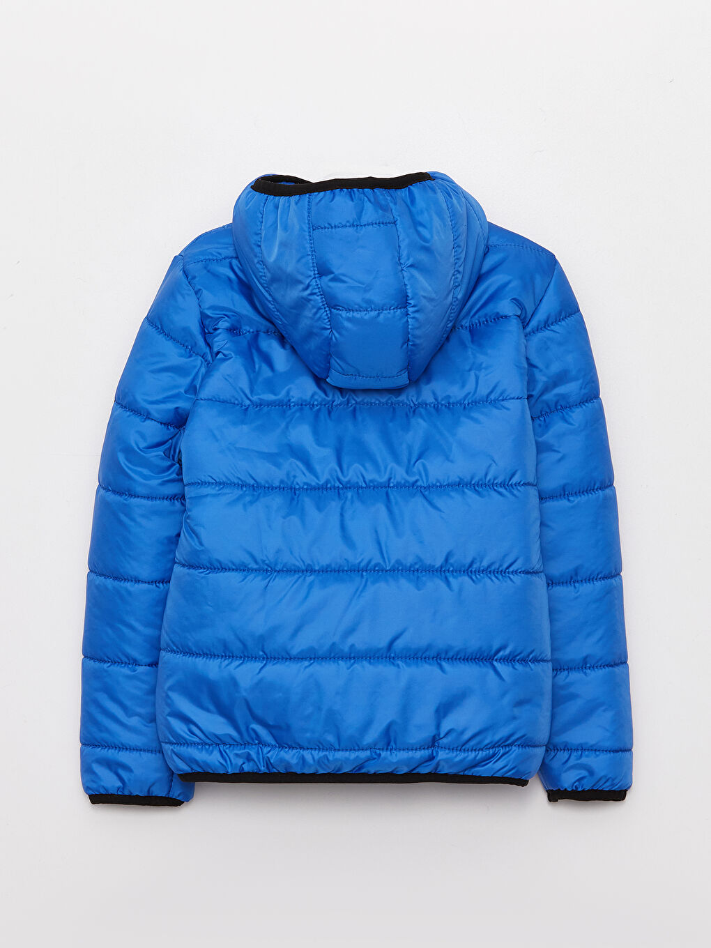 Mavi Kapüşonlu Basic Erkek Çocuk Şişme Mont-1