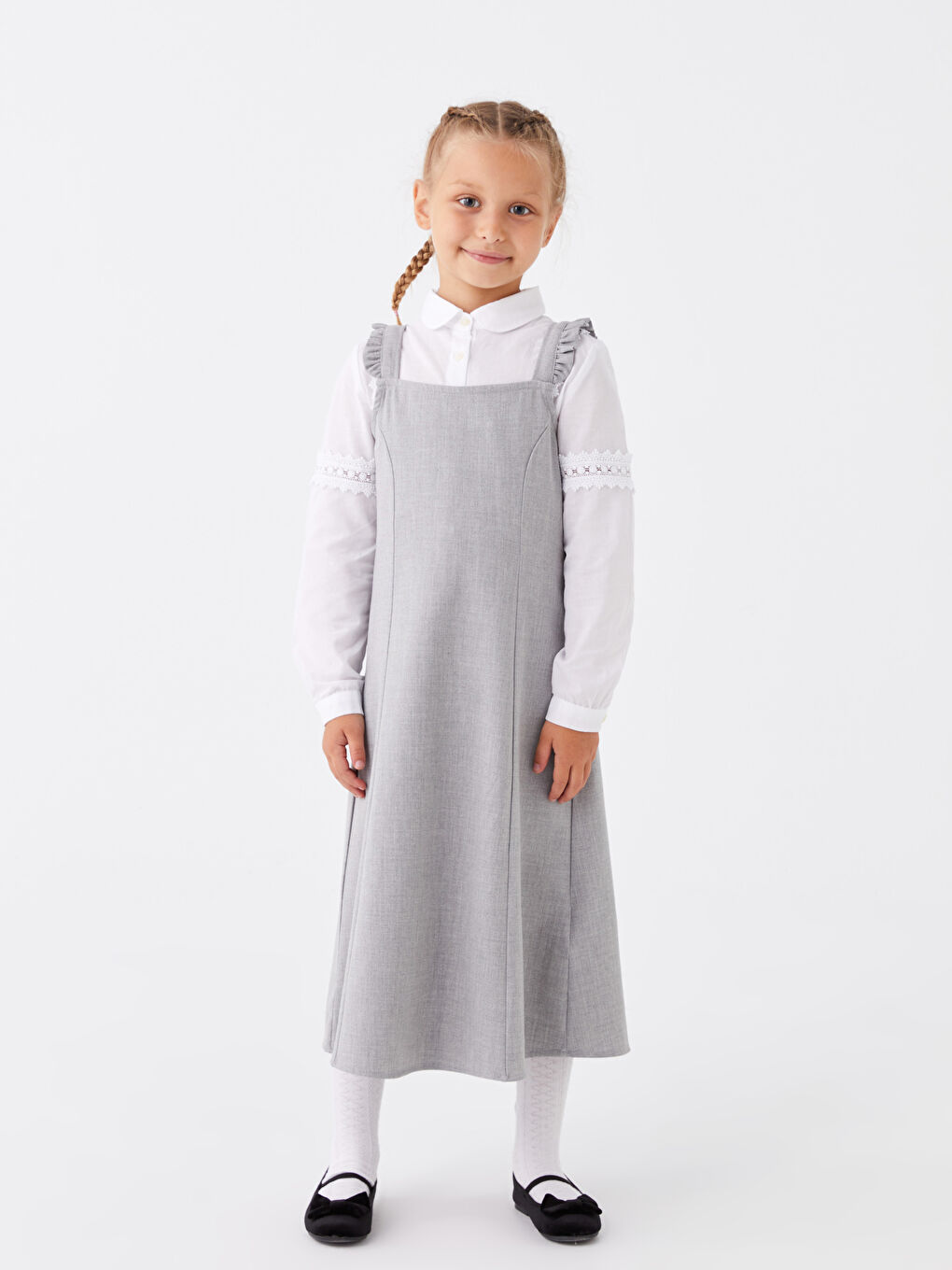 LCW Kids جل بۆ کچان یاخەی چوارگۆشە -W31290Z4-GDU