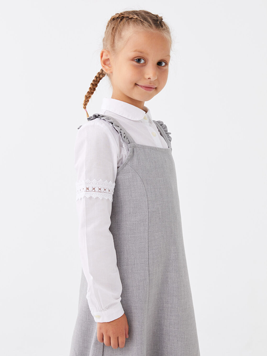 LCW Kids جل بۆ کچان یاخەی چوارگۆشە -W31290Z4-GDU
