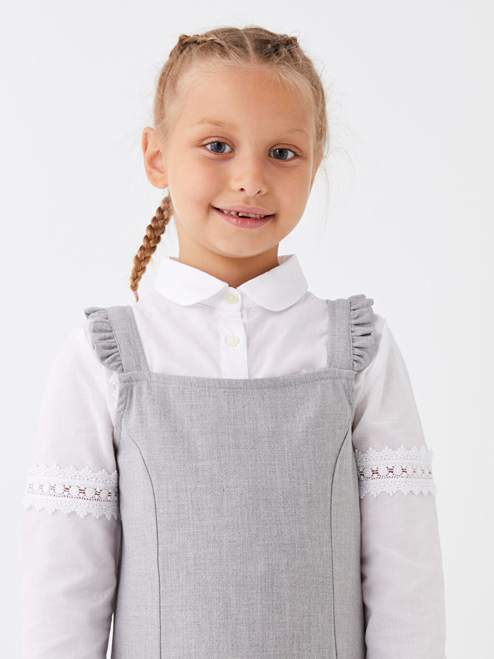 LCW Kids جل بۆ کچان یاخەی چوارگۆشە -W31290Z4-GDU