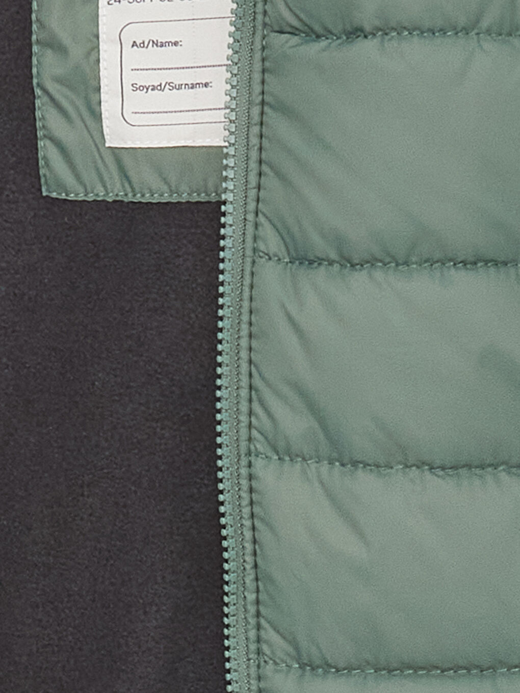 Yeşil Kapüşonlu Uzun Kollu Erkek Bebek Şişme Mont-2