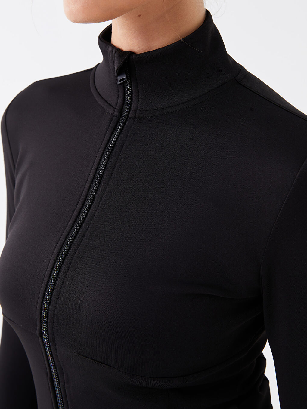 XSIDE ACTIVE Women's Funnel Neck Plain Zip-Up Sweatshirt -W31312Z8-CVL