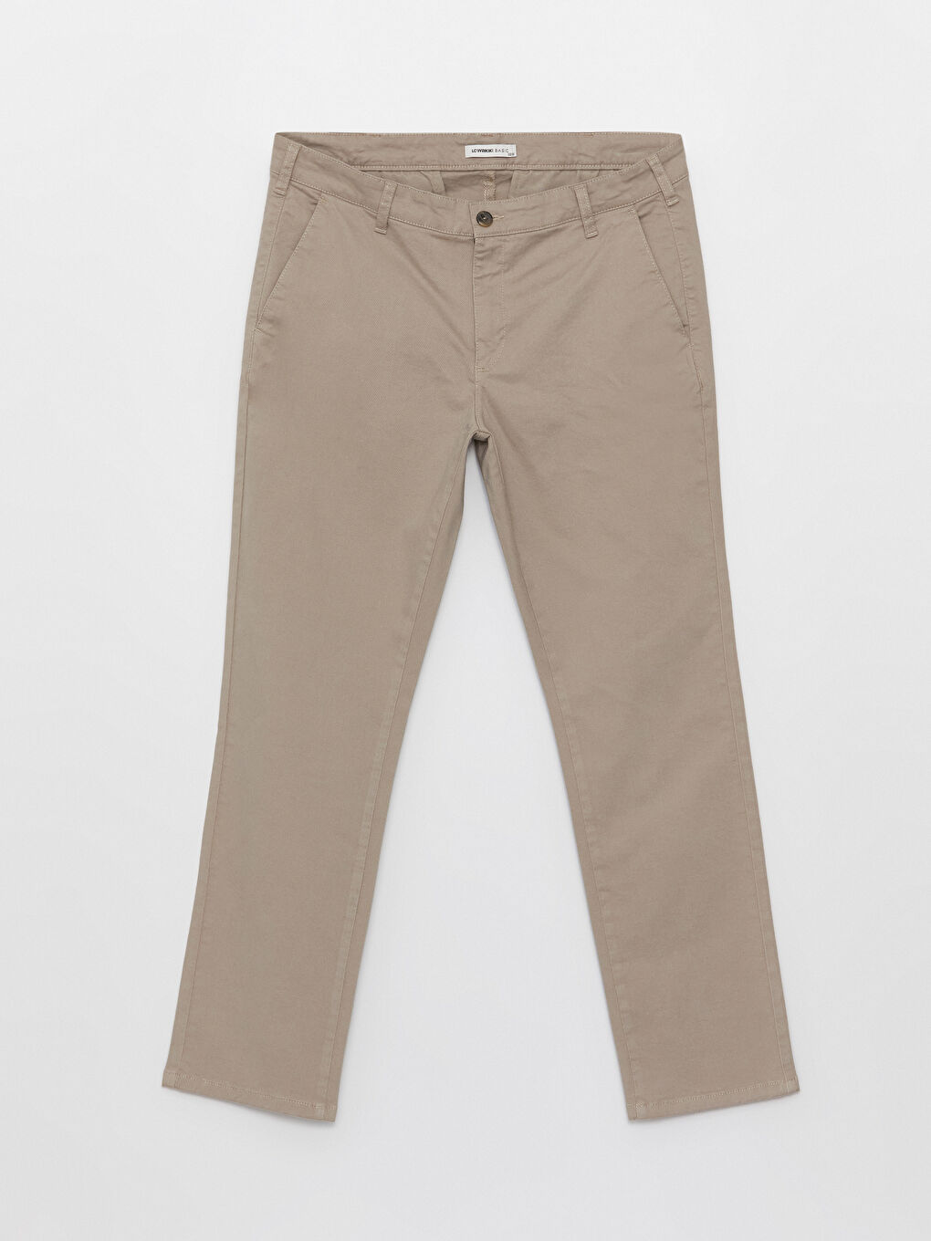 LCWAIKIKI Classic Bej Standart Kalıp Erkek Chino Pantolon - 4