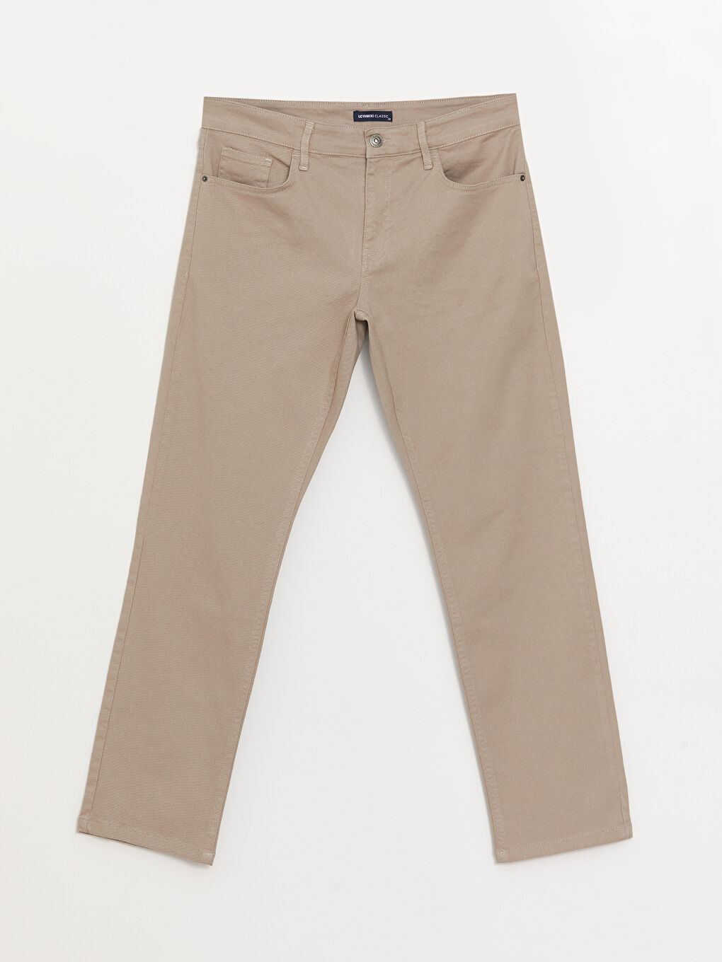 LCWAIKIKI Classic Bej Standart Kalıp Chino Pantolon - 5