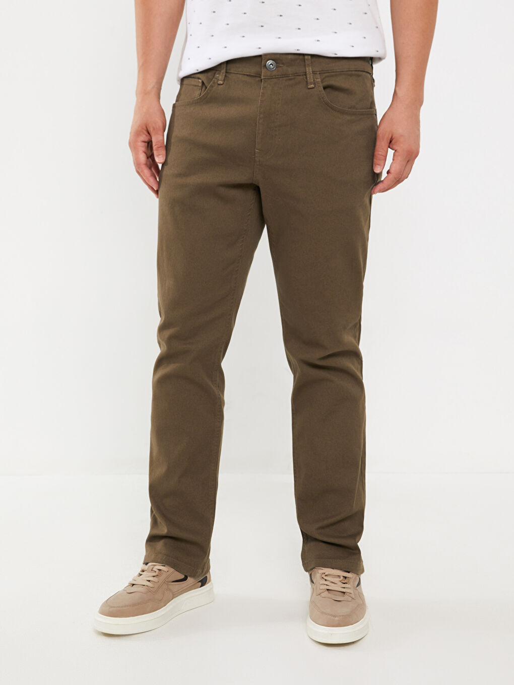 LCWAIKIKI Classic Kahverengi Standart Kalıp Chino Pantolon - 2