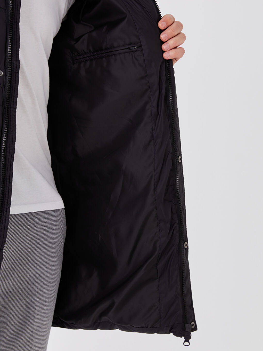 Standard Fit Hooded Men's Puffer Coat-4