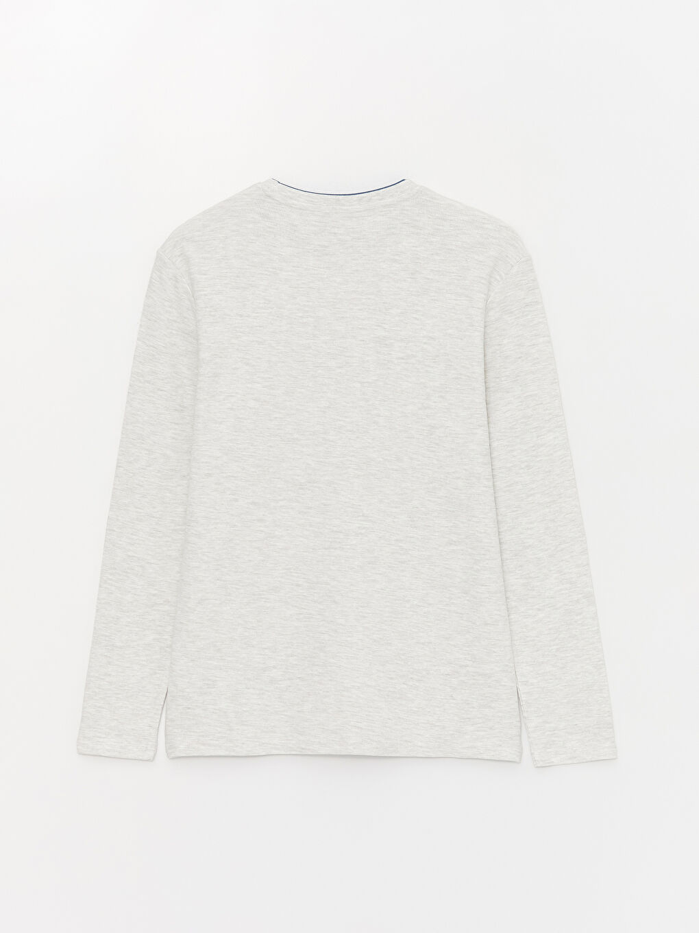 Tricou cu Mânecă Lungă, Guler Rotund, Imprimat pentru Bărbați-6