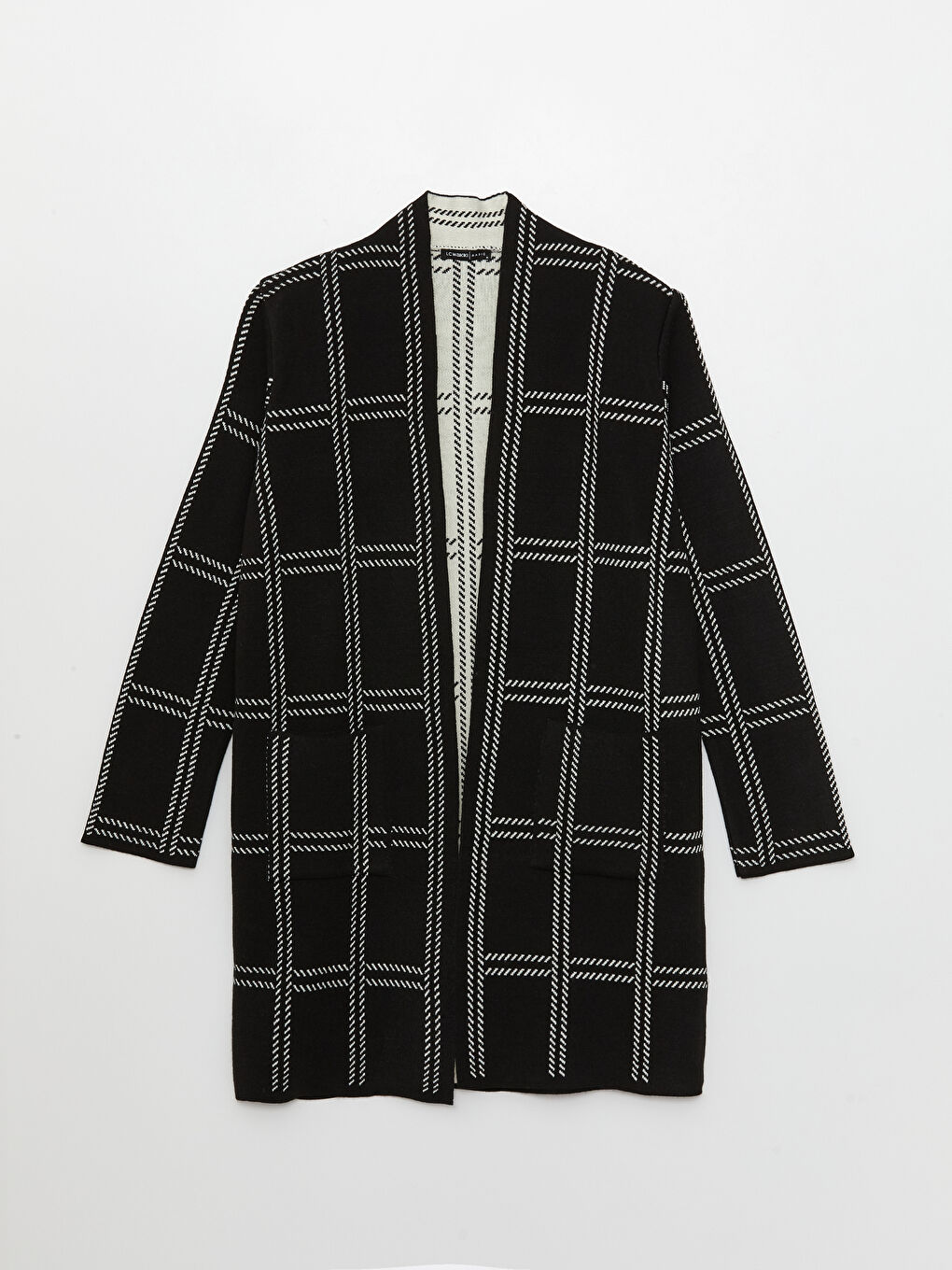 Shawl Collar Patterned Long Sleeve Women's Knitwear Cardigan-5