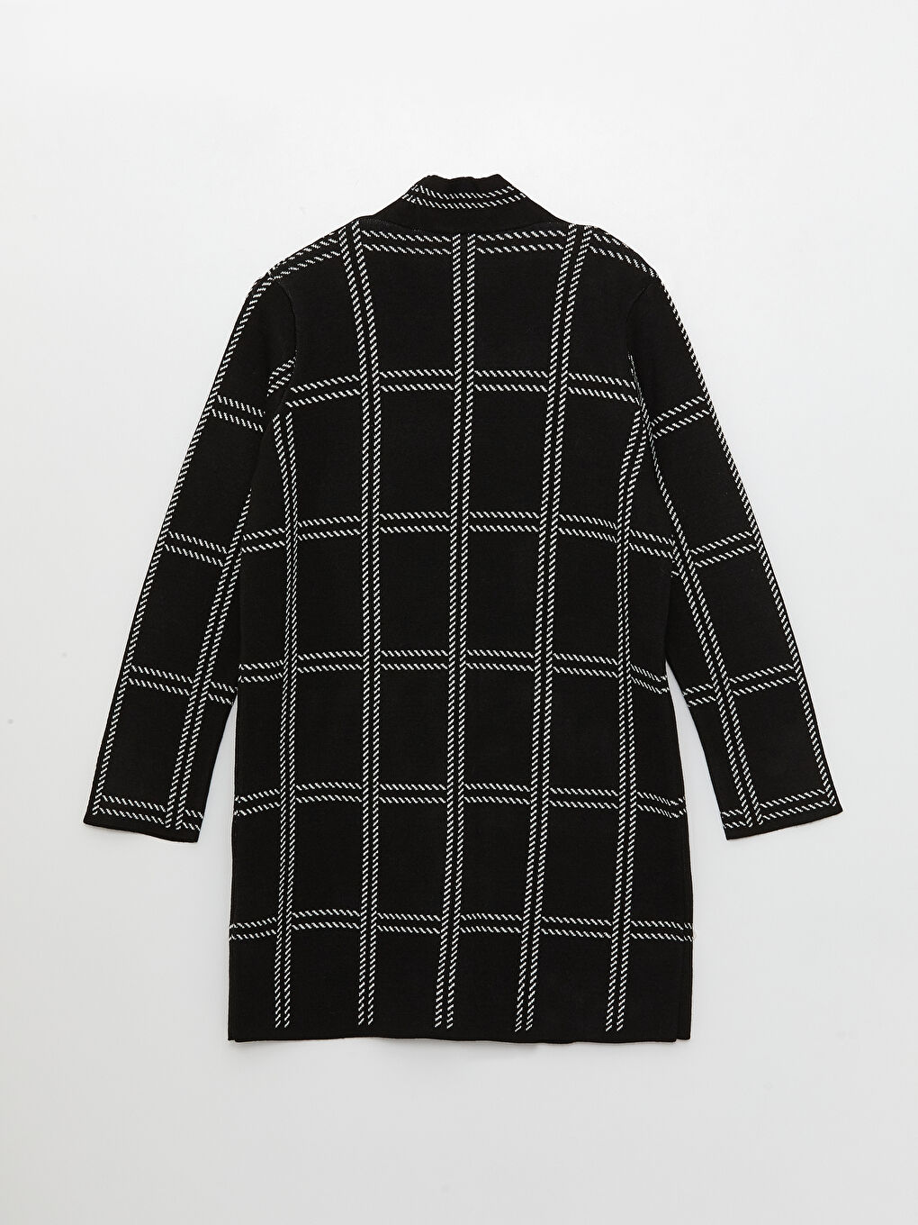 Shawl Collar Patterned Long Sleeve Women's Knitwear Cardigan-6