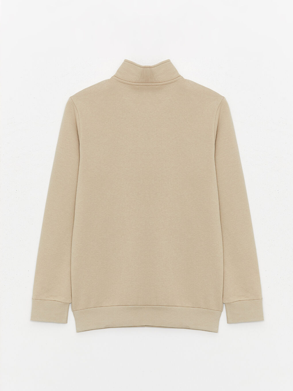 Funnel Neck Long Sleeve Printed Men's Thick Sweatshirt-6