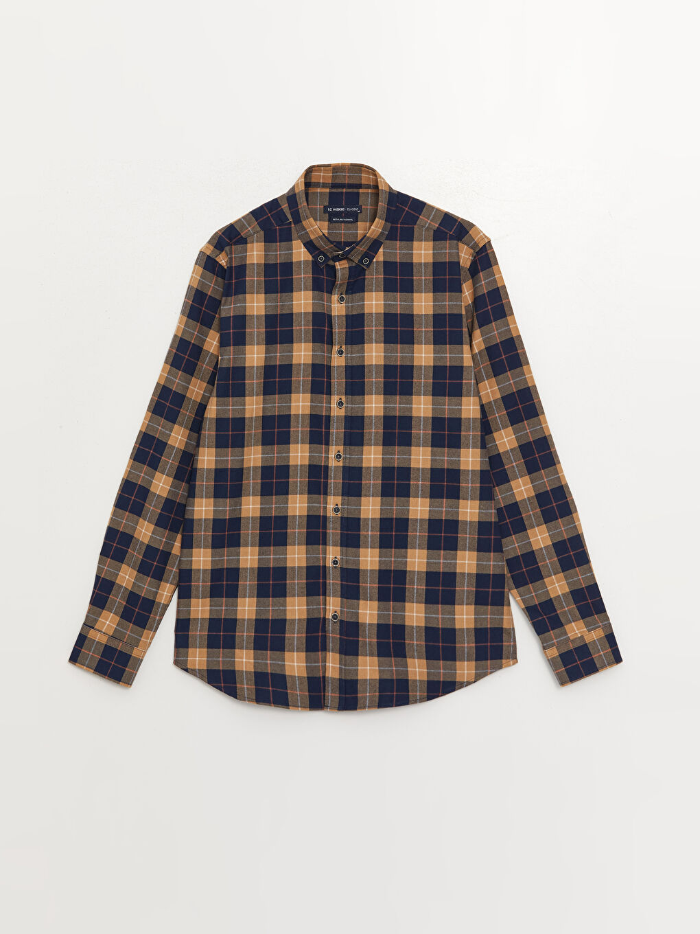 LCWAIKIKI Classic Regular Fit Langarm Kariertes Herrenhemd -W31402Z8-LN6