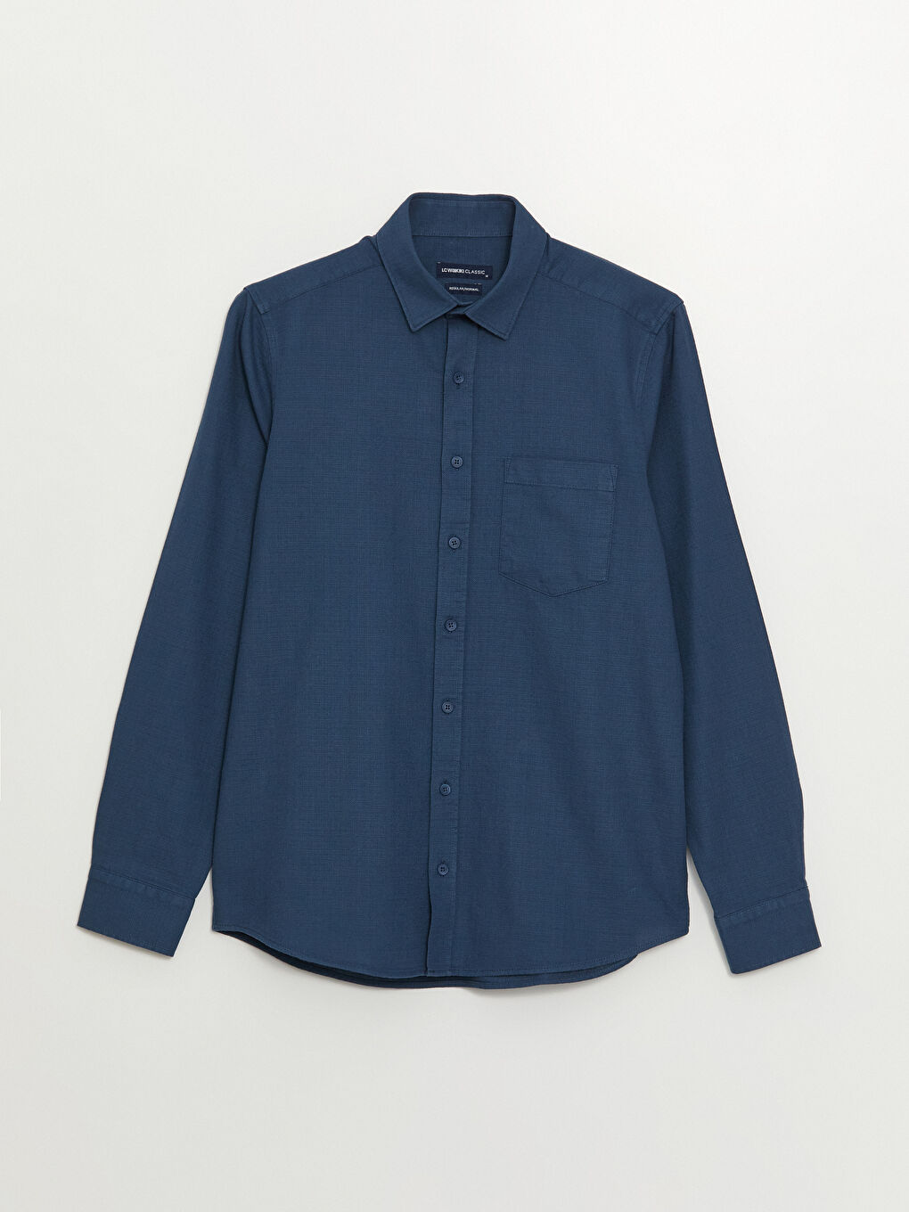 İndigo Regular Fit Uzun Kollu Poplin Erkek Gömlek-5