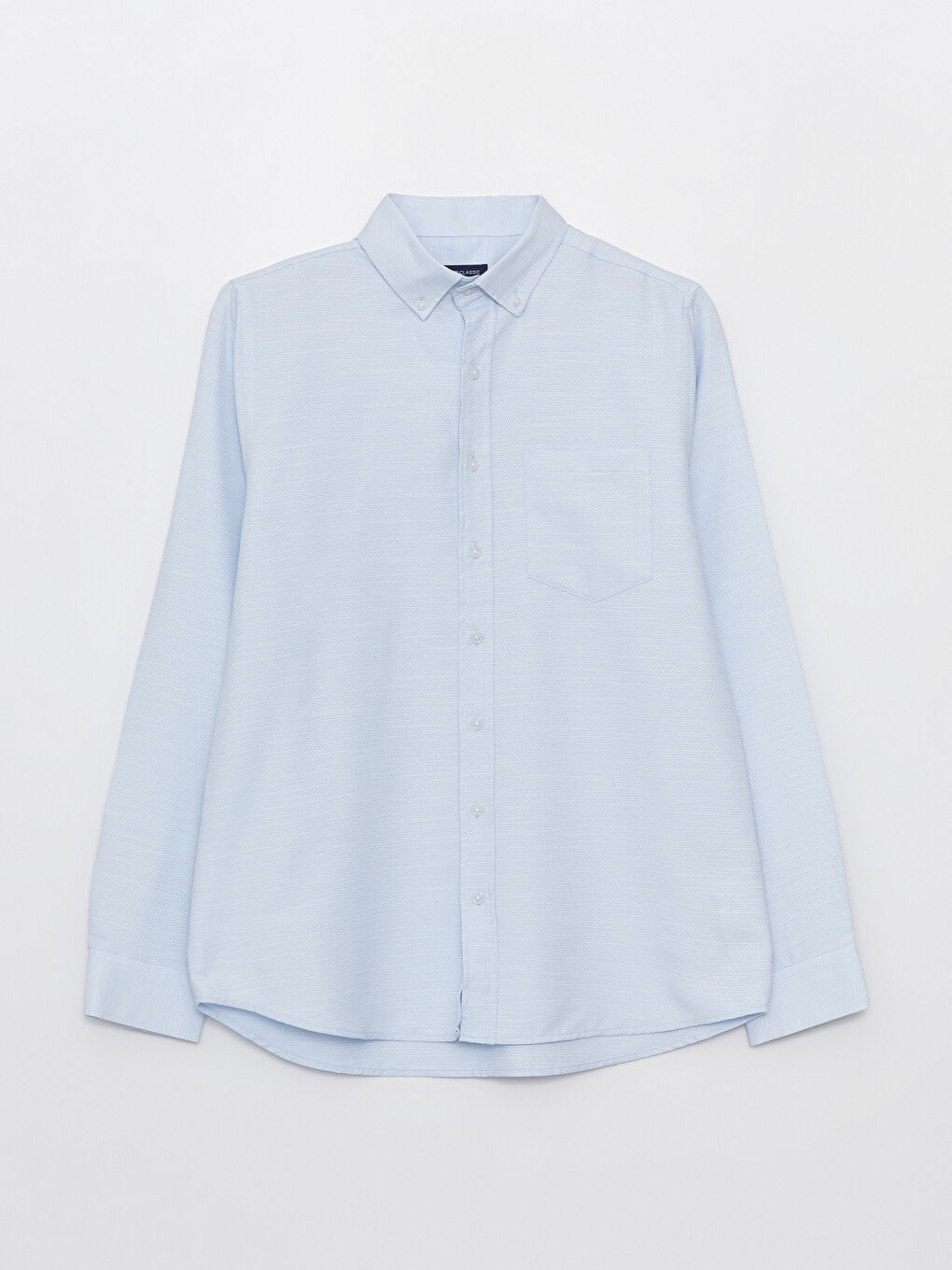 Mavi Regular Fit Uzun Kollu Armürlü Erkek Gömlek-4