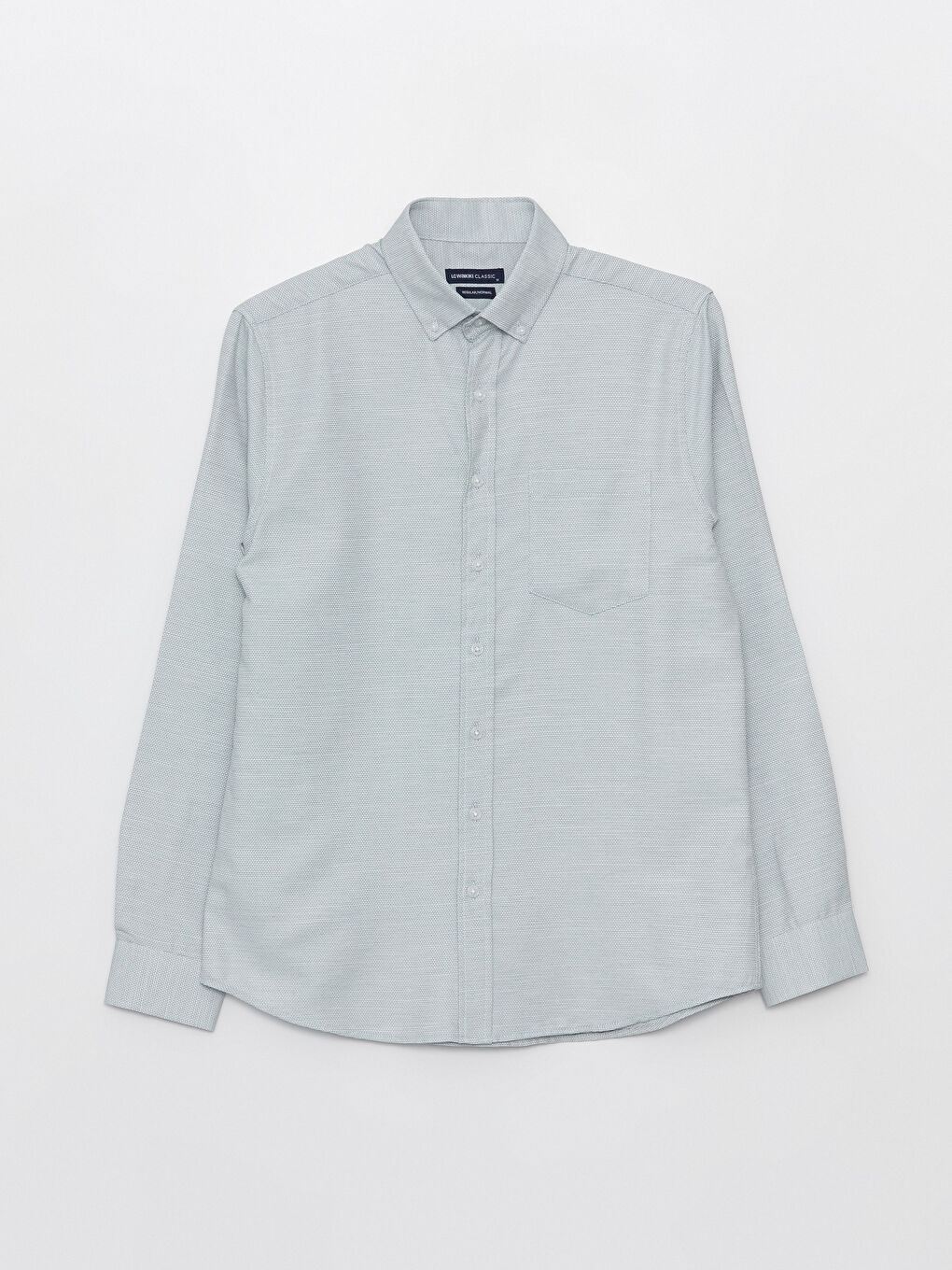 Turkuaz Regular Fit Uzun Kollu Armürlü Erkek Gömlek-5