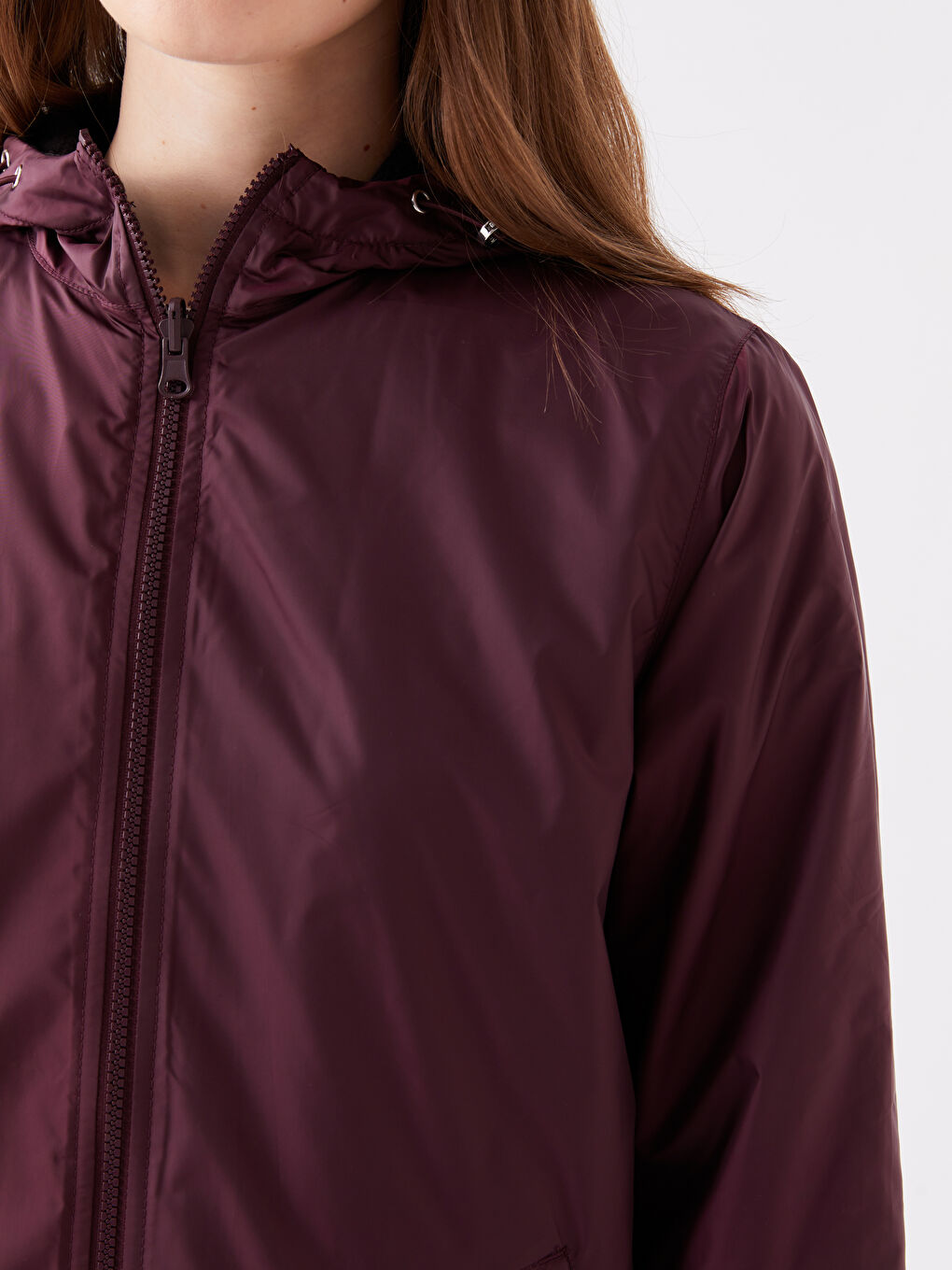 Ženski Jednostavni Kišni Mantil Sa Kapuljačom-4