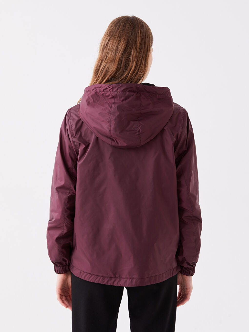 Ženski Jednostavni Kišni Mantil Sa Kapuljačom-6