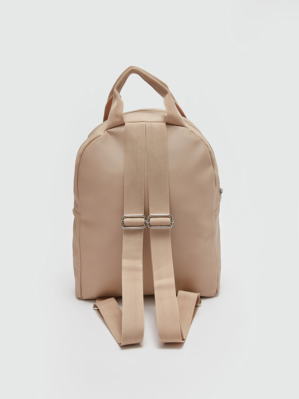 Bej Deri Görünümlü Kadın Sırt Çantası-3