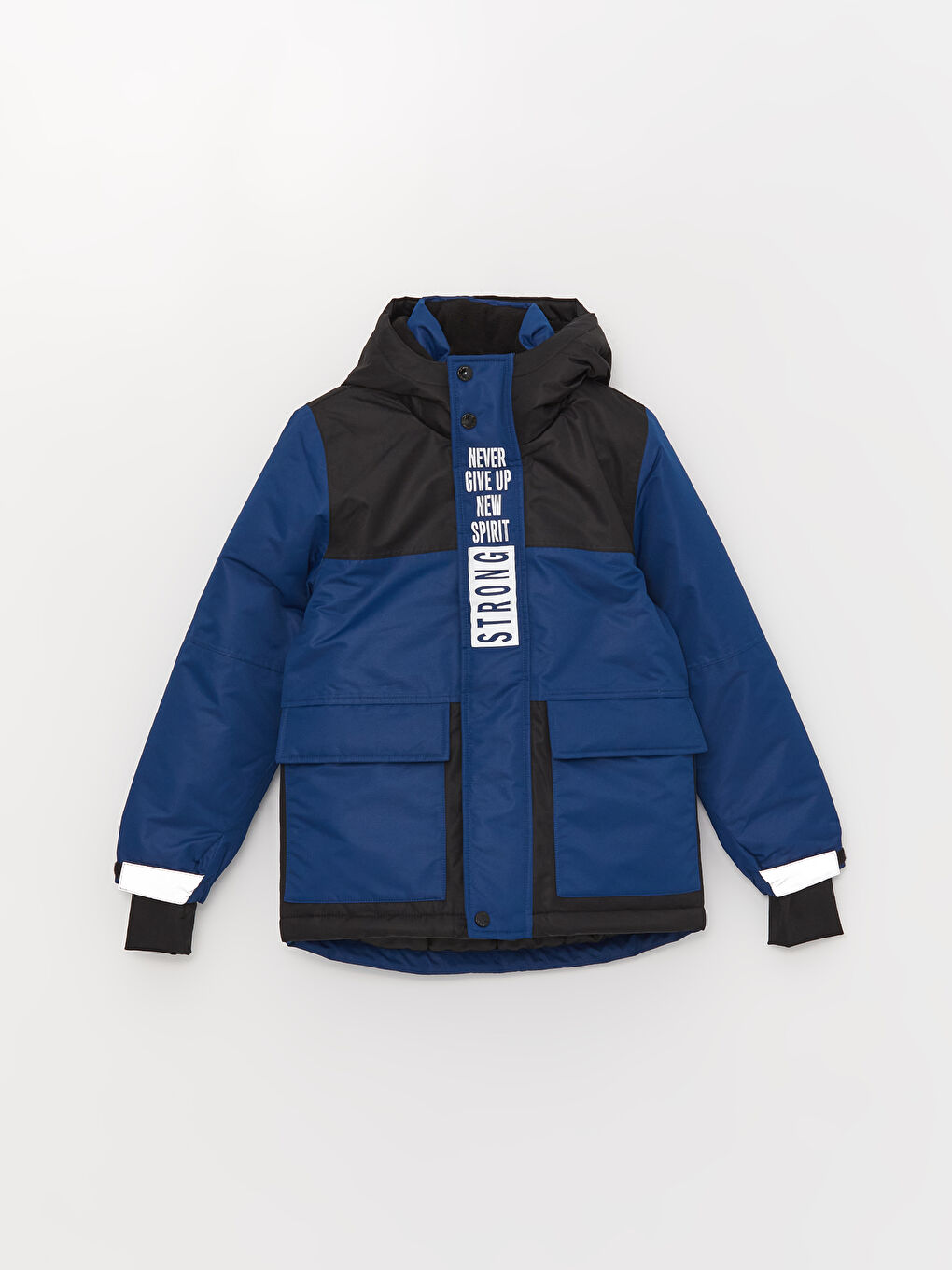 LCW Kids Bedruckter Jungen-Skimantel mit Kapuze -W31434Z4-HEU