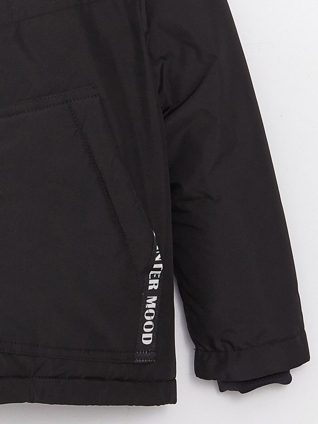 Lacivert Kapüşonlu Erkek Çocuk Mont-2