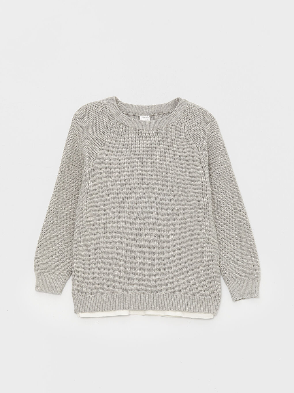 Свитер с круглым вырезом и длинным рукавом для малышей мальчиков из трикотажа