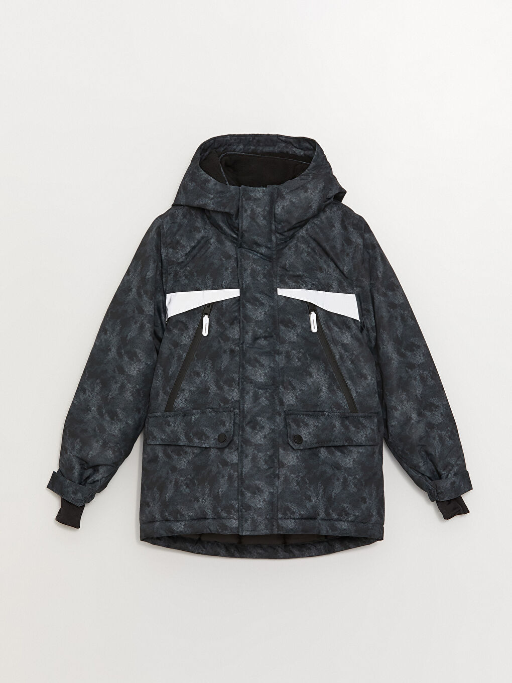LCW Kids Bedruckter Jungen-Skimantel mit Kapuze -W31460Z4-LQJ