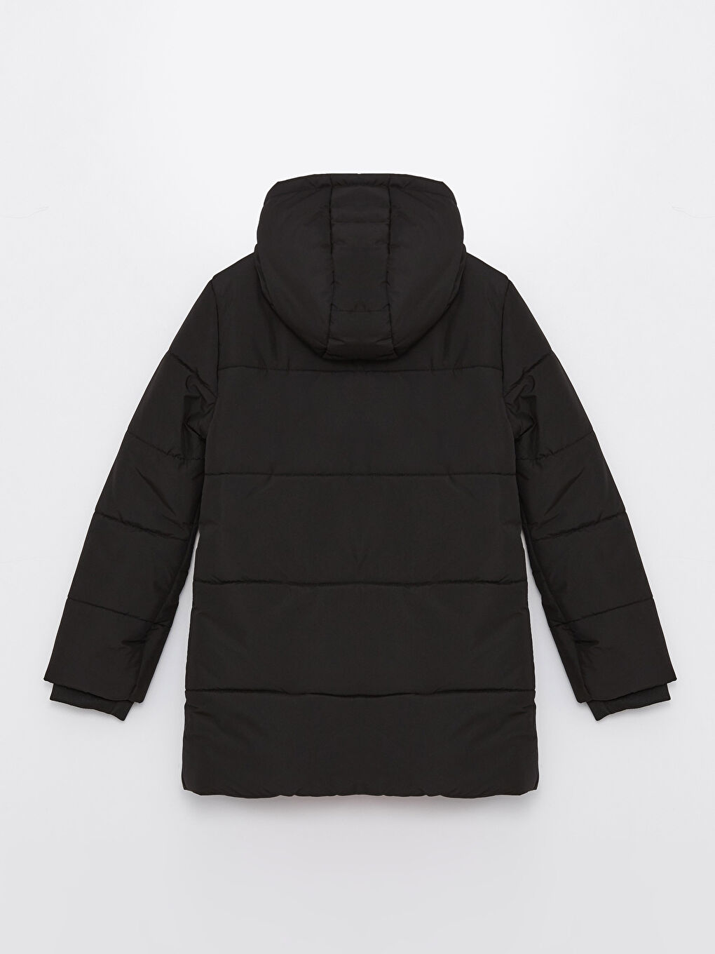 LCW ECO Siyah Kapüşonlu Basic Erkek Çocuk Mont - 1