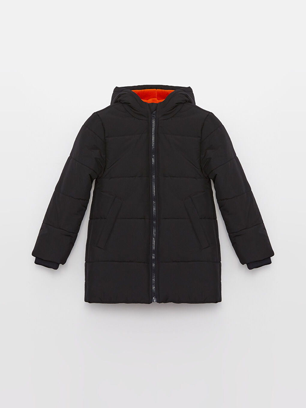 Lacivert Kapüşonlu Basic Erkek Çocuk Mont