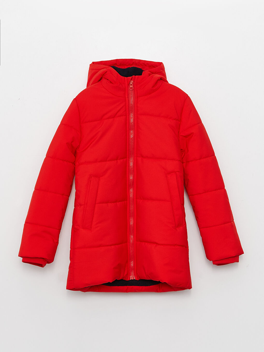 Turuncu Kapüşonlu Basic Erkek Çocuk Mont