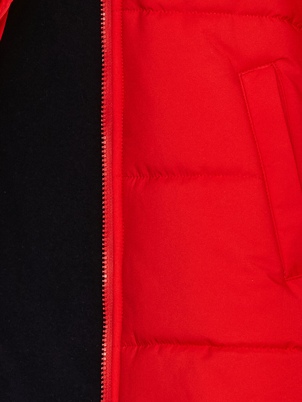 Turuncu Kapüşonlu Basic Erkek Çocuk Mont-2