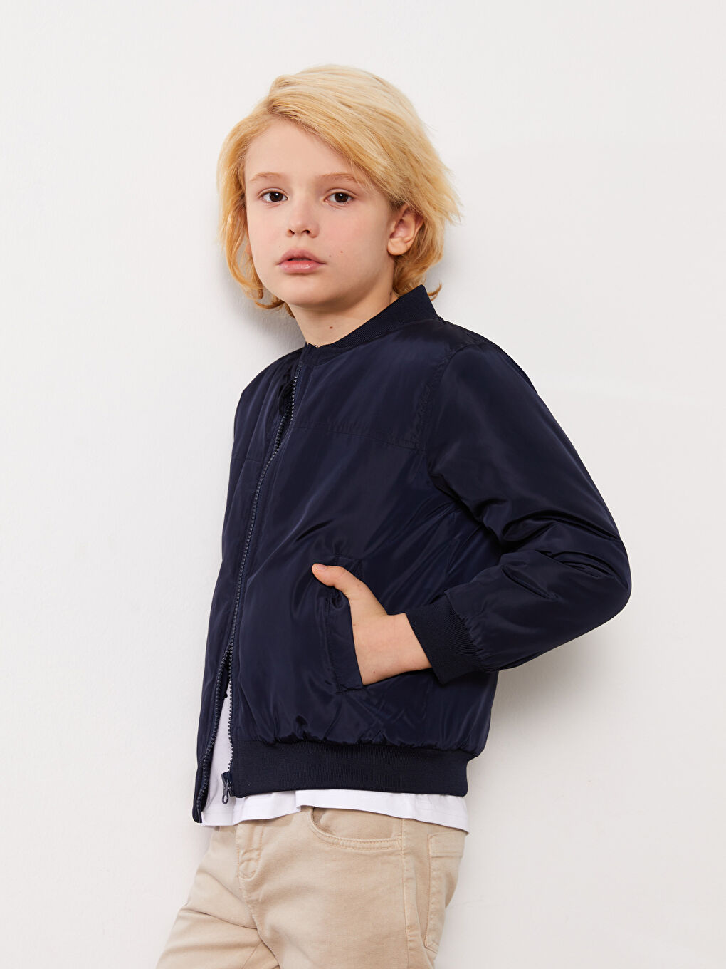 College Collar Boys' Bomber Jacket