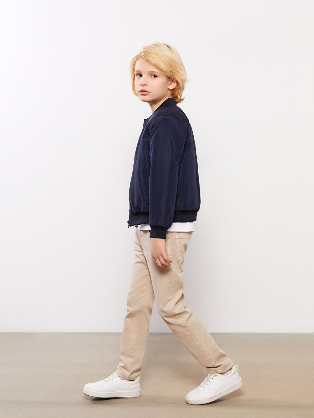 College Collar Boys' Bomber Jacket-1