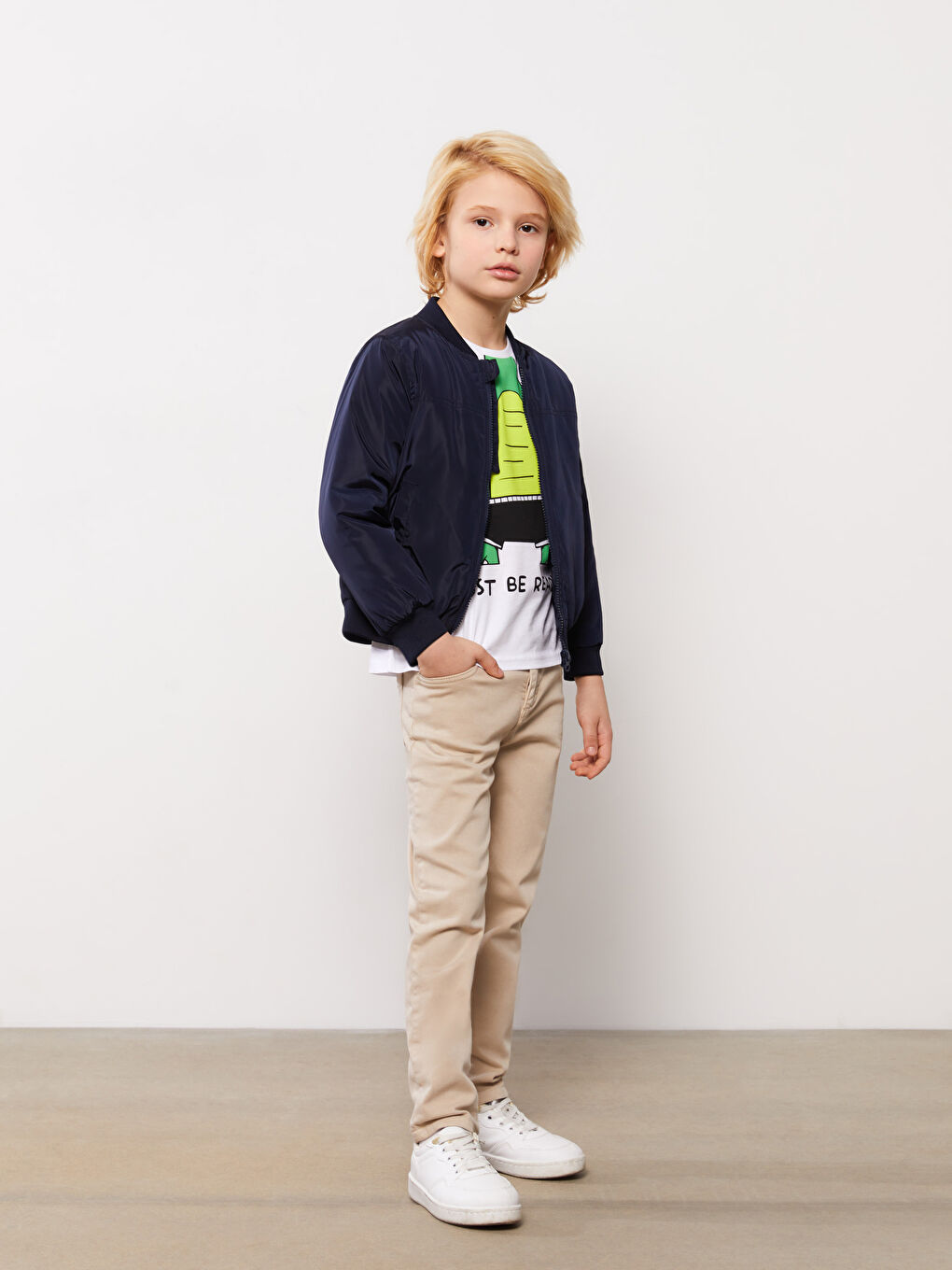 College Collar Boys' Bomber Jacket-2