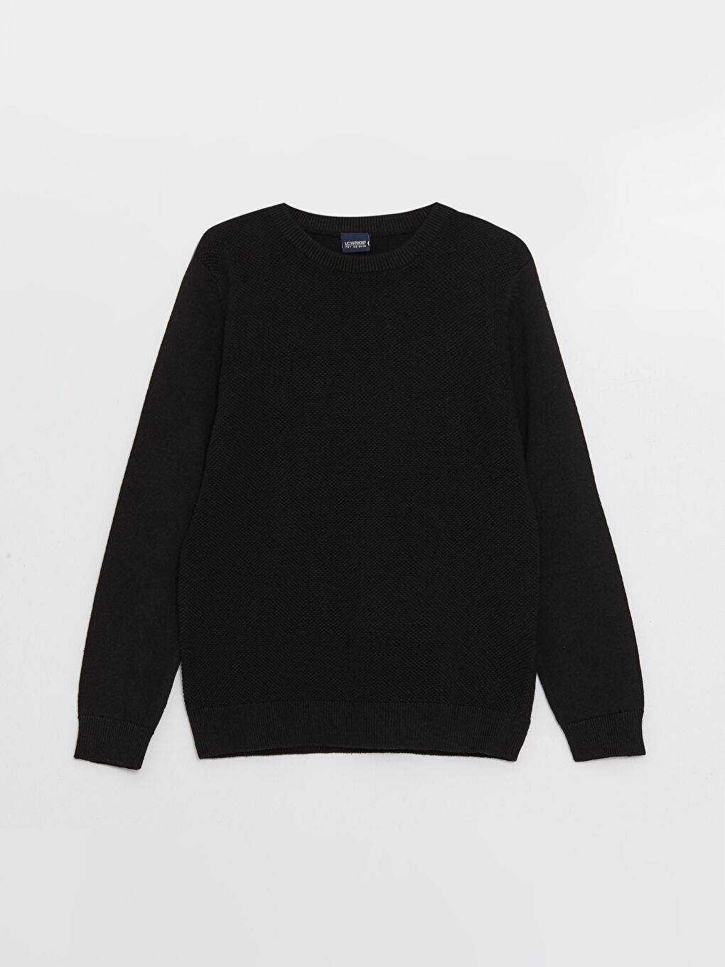 Crew Neck Basic Long Sleeve Boys' Knitwear Sweater