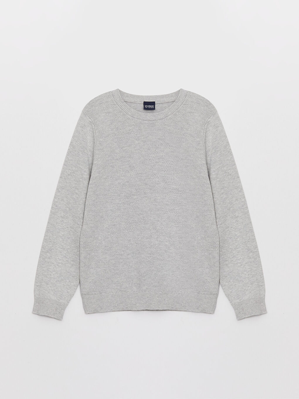 Свитер с круглым вырезом, базовый, с длинным рукавом, для мальчиков, трикотажный