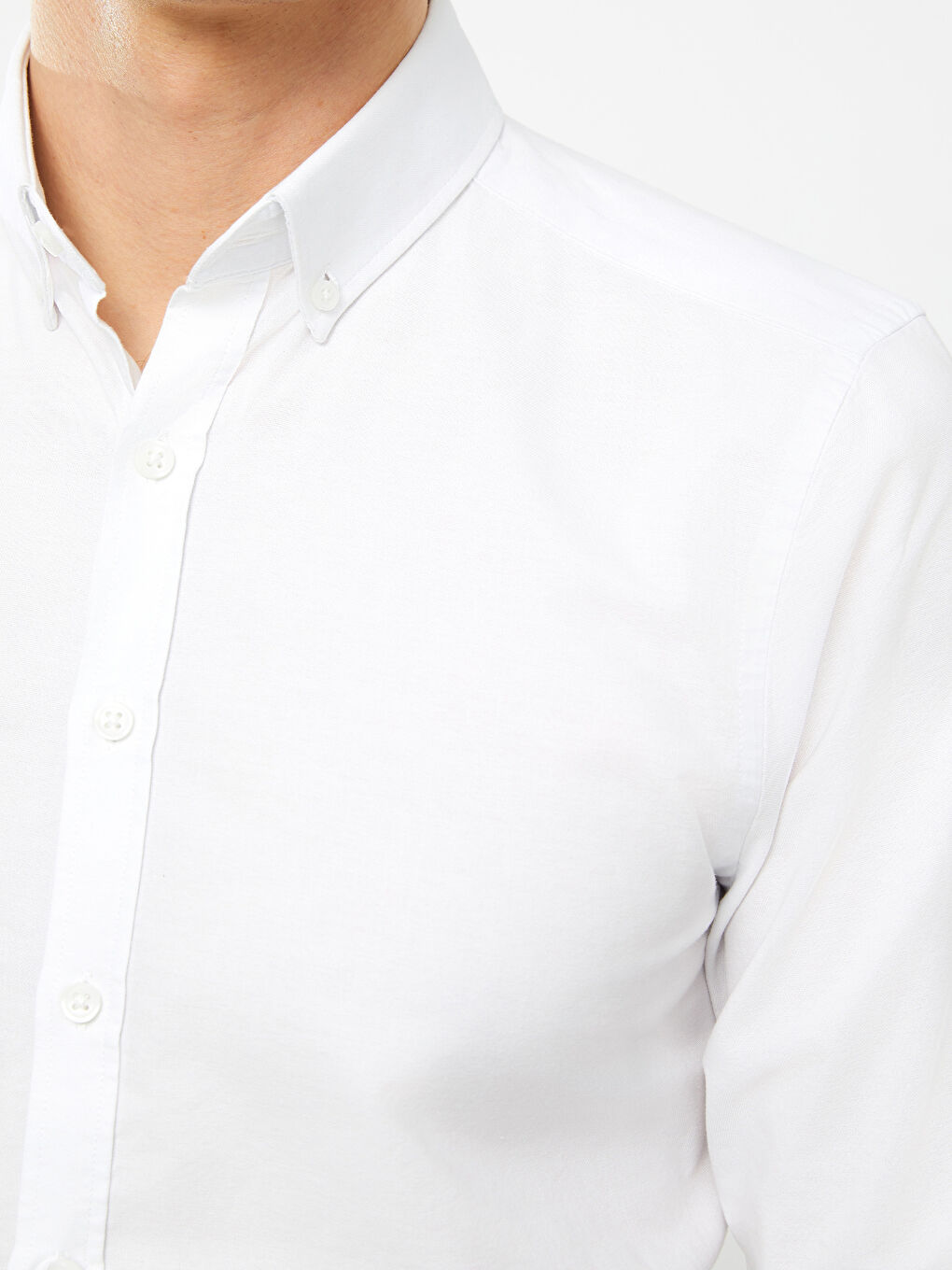 LCWAIKIKI Classic Slim Fit Long Sleeve Oxford Men's Shirt -W31536Z8-Q6K