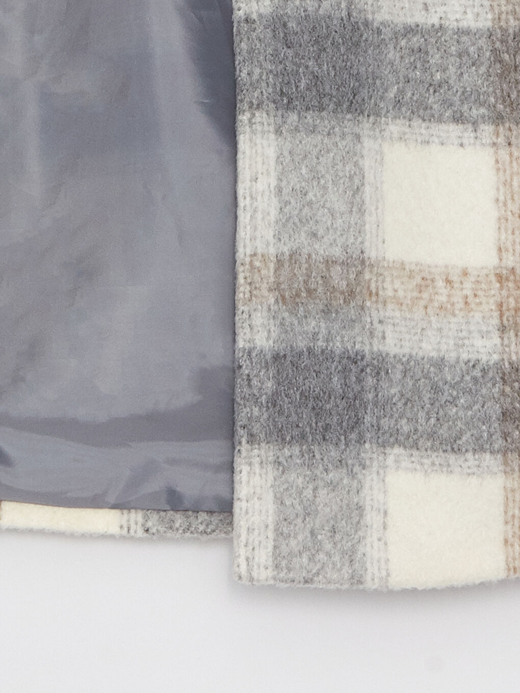 Παλτό από μαλλί Καρό Γιακάς μπουφάν Γυναικεία Κύρος-7