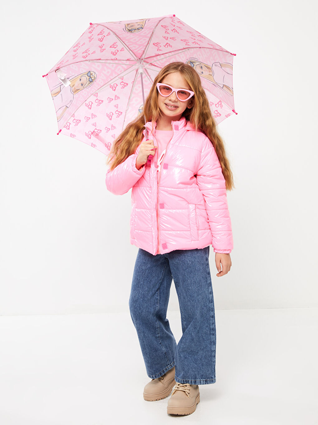 LCW ACCESSORIES Karişik Barbie Baskılı Kız Çocuk Şemsiye - 1