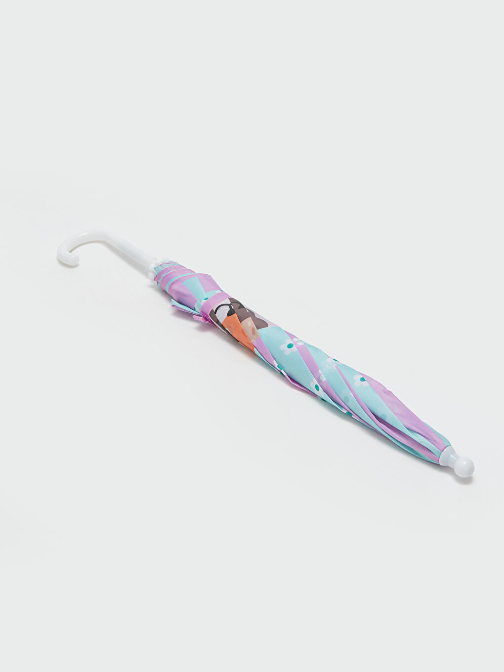 Karışık Kedi Baskılı Kız Çocuk Şemsiye-2