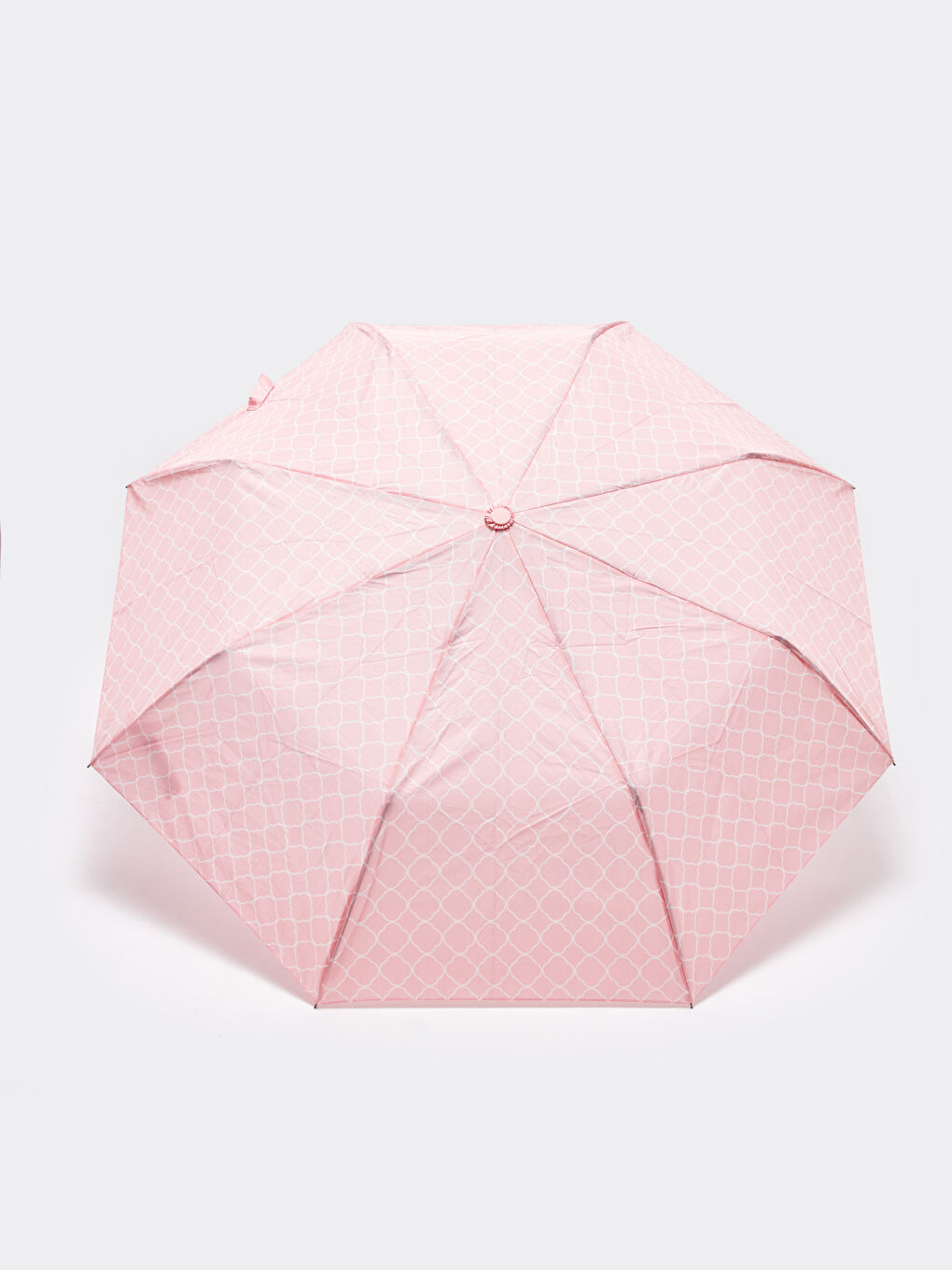 Pembe Desenli Katlamalı Şemsiye-1